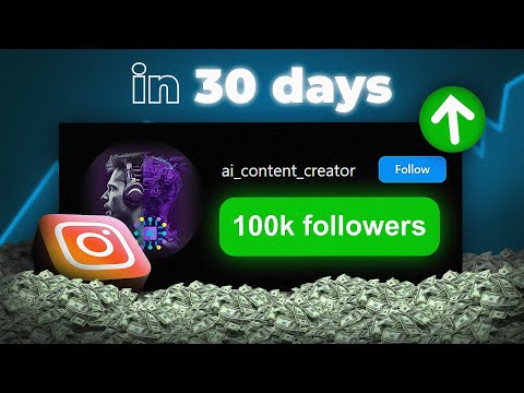 I got 100K instagram followers in 30 days using AI.. (and monetized)