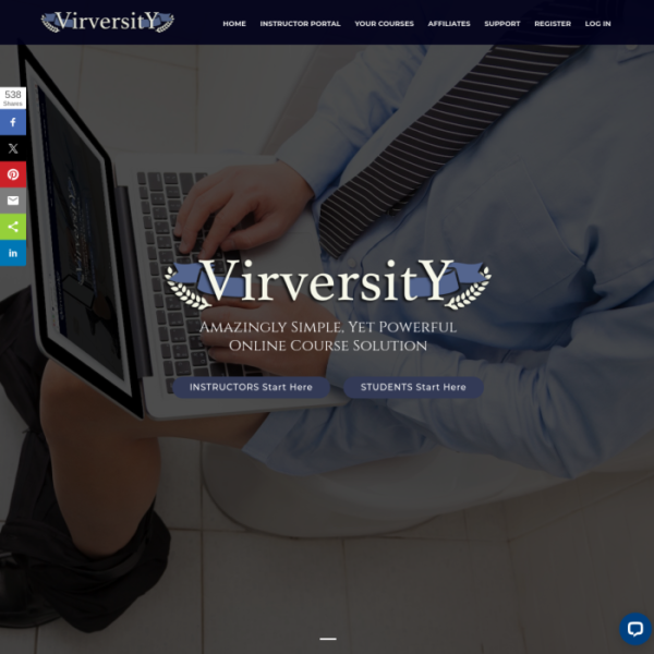 the Virversity online course platform.